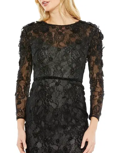 Mac Duggal Women's Embellished Floral Cocktail Dress | Thumbnail 3 Mac Duggal Women's Embellished Floral Cocktail Dress | Thumbnail 3