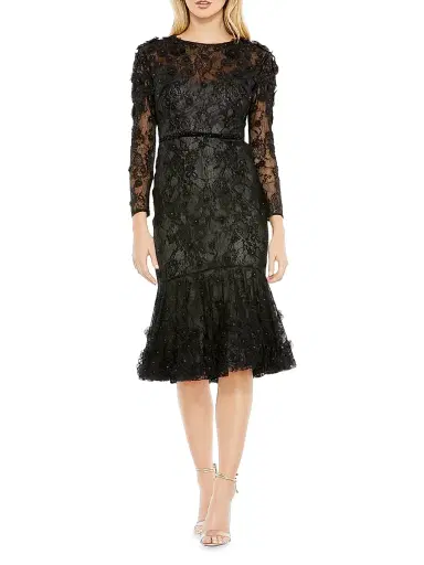 Mac Duggal Women's Embellished Floral Cocktail Dress | Thumbnail 1 Mac Duggal Women's Embellished Floral Cocktail Dress | Thumbnail 1