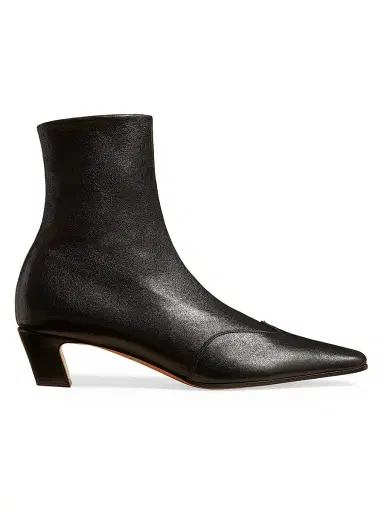 Khaite Women's Nevada 40MM Leather Ankle Boots - Dark Brown | Thumbnail 6 Khaite Women's Nevada 40MM Leather Ankle Boots - Dark Brown | Thumbnail 6