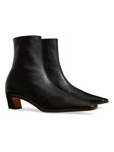 Khaite Women's Nevada 40MM Leather Ankle Boots - Dark Brown | Thumbnail 9 Khaite Women's Nevada 40MM Leather Ankle Boots - Dark Brown | Thumbnail 9