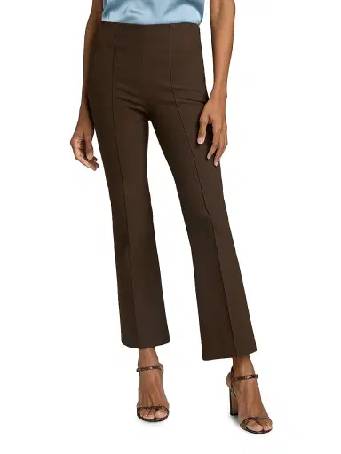Vince Women's Mid-Rise Pintuck Crop Flare Pants | Thumbnail 3 Vince Women's Mid-Rise Pintuck Crop Flare Pants | Thumbnail 3