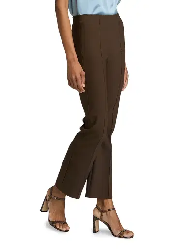 Vince Women's Mid-Rise Pintuck Crop Flare Pants | Thumbnail 4 Vince Women's Mid-Rise Pintuck Crop Flare Pants | Thumbnail 4