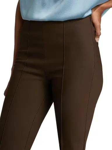 Vince Women's Mid-Rise Pintuck Crop Flare Pants | Thumbnail 6 Vince Women's Mid-Rise Pintuck Crop Flare Pants | Thumbnail 6