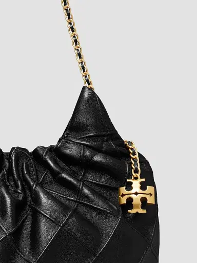 Tory Burch Women's Fleming Mini Leather Hobo Bag | Thumbnail 5 Tory Burch Women's Fleming Mini Leather Hobo Bag | Thumbnail 5