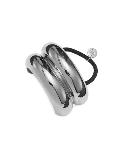 LELET NY Women's Glossy Double Arch Ponytail Band | Thumbnail 1 LELET NY Women's Glossy Double Arch Ponytail Band | Thumbnail 1