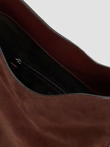 Staud Women's Mel Suede Shoulder Bag - Mahogany | Thumbnail 4 Staud Women's Mel Suede Shoulder Bag - Mahogany | Thumbnail 4