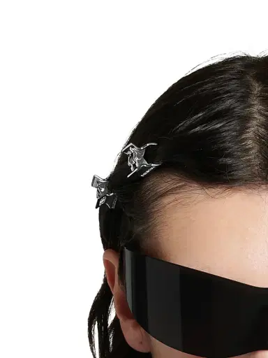 Balenciaga Women's Pretty Mini Hair Grip Set - Silver | Thumbnail 2 Balenciaga Women's Pretty Mini Hair Grip Set - Silver | Thumbnail 2