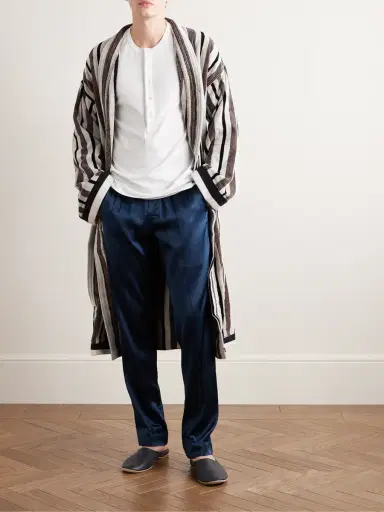 Tom Ford Stretch-Cotton Jersey Henley Pyjama T-Shirt - Men | Thumbnail 2 Tom Ford Stretch-Cotton Jersey Henley Pyjama T-Shirt - Men | Thumbnail 2