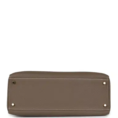 HERMÈS Pre-owned Hermes Kelly Retourne 35 Etoupe Togo Gold Hardware | Thumbnail 6 HERMÈS Pre-owned Hermes Kelly Retourne 35 Etoupe Togo Gold Hardware | Thumbnail 6