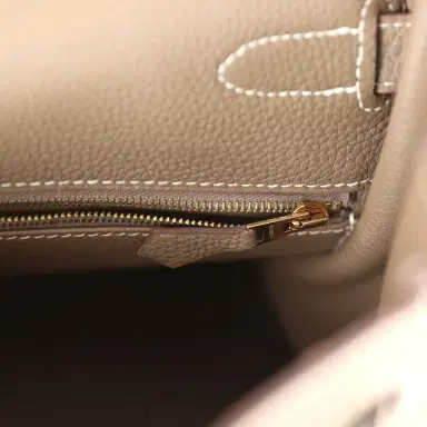HERMÈS Pre-owned Hermes Kelly Retourne 35 Etoupe Togo Gold Hardware | Thumbnail 9 HERMÈS Pre-owned Hermes Kelly Retourne 35 Etoupe Togo Gold Hardware | Thumbnail 9