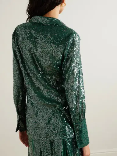 Erdem Sequined Chiffon Shirt | Thumbnail 3 Erdem Sequined Chiffon Shirt | Thumbnail 3