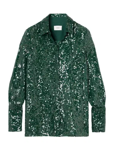 Erdem Sequined Chiffon Shirt | Thumbnail 1 Erdem Sequined Chiffon Shirt | Thumbnail 1