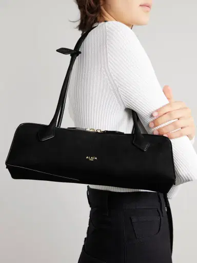 Alaïa Le Teckel Medium Nubuck Shoulder Bag | Thumbnail 2 Alaïa Le Teckel Medium Nubuck Shoulder Bag | Thumbnail 2
