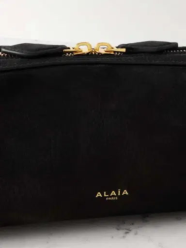 Alaïa Le Teckel Medium Nubuck Shoulder Bag | Thumbnail 4 Alaïa Le Teckel Medium Nubuck Shoulder Bag | Thumbnail 4