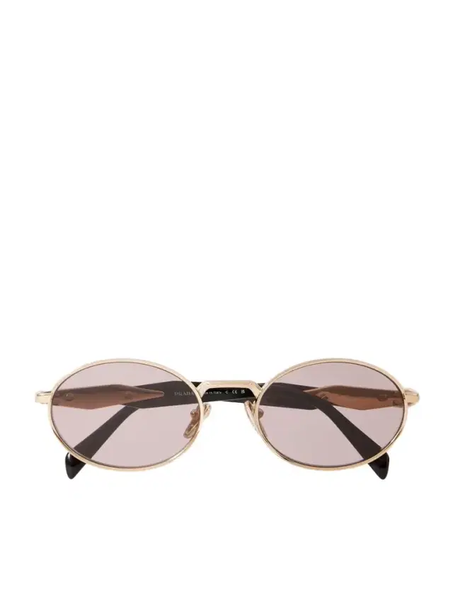Oval-frame Acetate And Gold-tone Sunglasses Oval-frame Acetate And Gold-tone Sunglasses