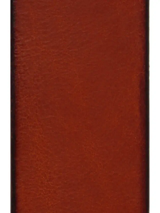 Men's Flat Panel Leather Belt - Cognac Men's Flat Panel Leather Belt - Cognac