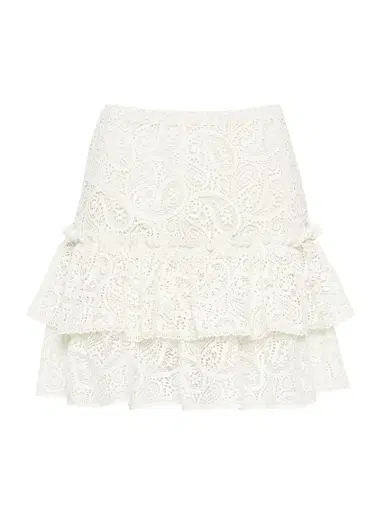 Robert Graham Women's Marisol Ruffled Paisley Eyelet Skirt - White | Thumbnail 5 Robert Graham Women's Marisol Ruffled Paisley Eyelet Skirt - White | Thumbnail 5