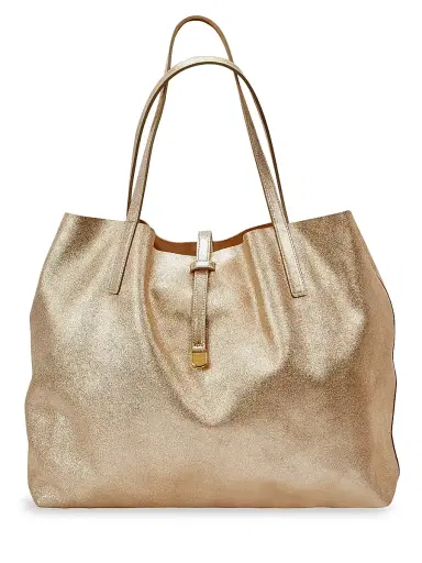 GiGi New York Women's Luna Reversible Metallic Leather & Suede Handbag - Gold | Thumbnail 1 GiGi New York Women's Luna Reversible Metallic Leather & Suede Handbag - Gold | Thumbnail 1