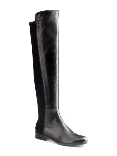 Stuart Weitzman Women's 5050 Over-The-Knee Stretch-Leather Boots - Black | Thumbnail 3 Stuart Weitzman Women's 5050 Over-The-Knee Stretch-Leather Boots - Black | Thumbnail 3