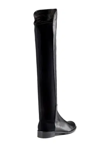 Stuart Weitzman Women's 5050 Over-The-Knee Stretch-Leather Boots - Black | Thumbnail 1 Stuart Weitzman Women's 5050 Over-The-Knee Stretch-Leather Boots - Black | Thumbnail 1