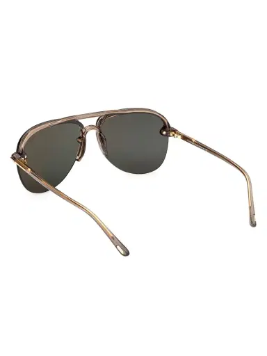 Tom Ford Men's 60MM Pilot Acetate Sunglasses - Champagne | Thumbnail 3 Tom Ford Men's 60MM Pilot Acetate Sunglasses - Champagne | Thumbnail 3