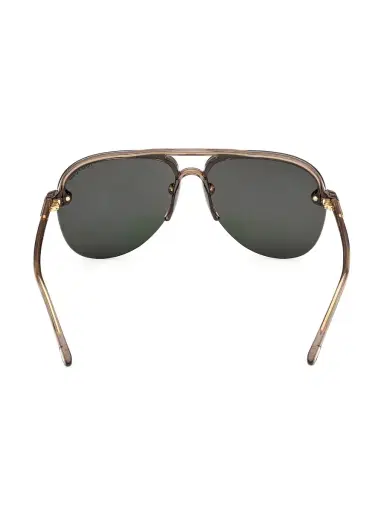 Tom Ford Men's 60MM Pilot Acetate Sunglasses - Champagne | Thumbnail 4 Tom Ford Men's 60MM Pilot Acetate Sunglasses - Champagne | Thumbnail 4