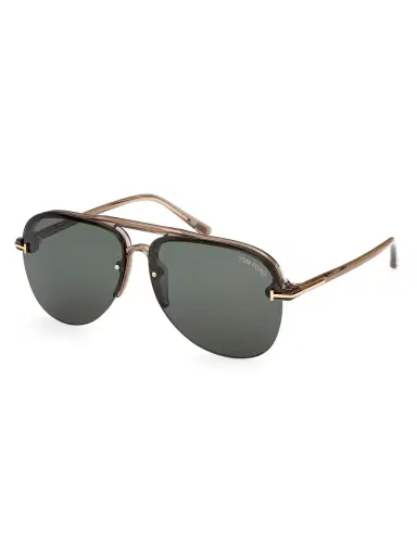 Tom Ford Men's 60MM Pilot Acetate Sunglasses - Champagne | Thumbnail 1 Tom Ford Men's 60MM Pilot Acetate Sunglasses - Champagne | Thumbnail 1