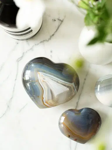 Jia Jia Agate Heart Crystal | Thumbnail 4 Jia Jia Agate Heart Crystal | Thumbnail 4