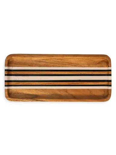 Juliska Stonewood Stripe Wooden Tray - Brown | Thumbnail 2 Juliska Stonewood Stripe Wooden Tray - Brown | Thumbnail 2