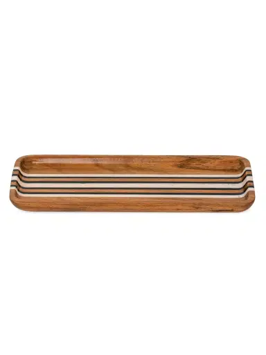 Juliska Stonewood Stripe Wooden Tray - Brown | Thumbnail 3 Juliska Stonewood Stripe Wooden Tray - Brown | Thumbnail 3