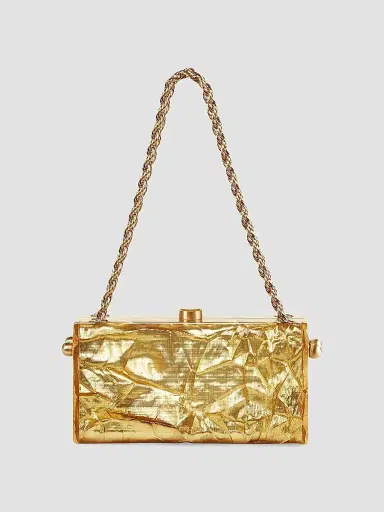 Cult Gaia Women's Hajar Acrylic Shoulder Bag - Gold | Thumbnail 4 Cult Gaia Women's Hajar Acrylic Shoulder Bag - Gold | Thumbnail 4