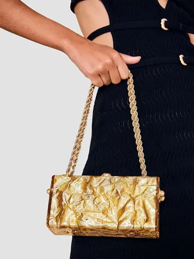 Cult Gaia Women's Hajar Acrylic Shoulder Bag - Gold | Thumbnail 6 Cult Gaia Women's Hajar Acrylic Shoulder Bag - Gold | Thumbnail 6