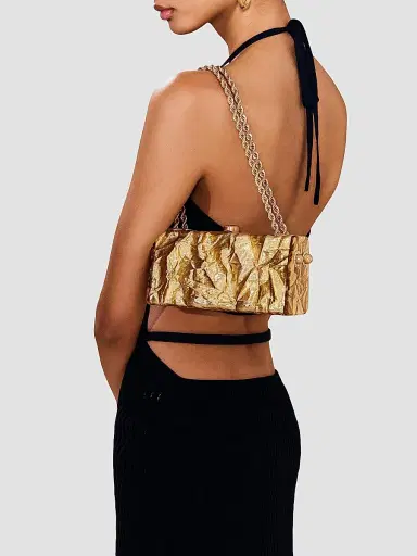 Cult Gaia Women's Hajar Acrylic Shoulder Bag - Gold | Thumbnail 7 Cult Gaia Women's Hajar Acrylic Shoulder Bag - Gold | Thumbnail 7