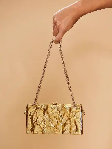 Cult Gaia Women's Hajar Acrylic Shoulder Bag - Gold | Thumbnail 8 Cult Gaia Women's Hajar Acrylic Shoulder Bag - Gold | Thumbnail 8