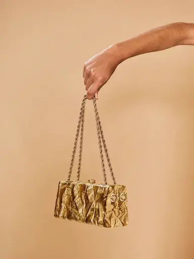 Cult Gaia Women's Hajar Acrylic Shoulder Bag - Gold | Thumbnail 9 Cult Gaia Women's Hajar Acrylic Shoulder Bag - Gold | Thumbnail 9