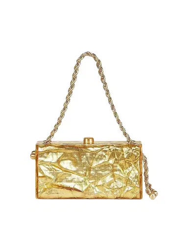 Cult Gaia Women's Hajar Acrylic Shoulder Bag - Gold | Thumbnail 1 Cult Gaia Women's Hajar Acrylic Shoulder Bag - Gold | Thumbnail 1