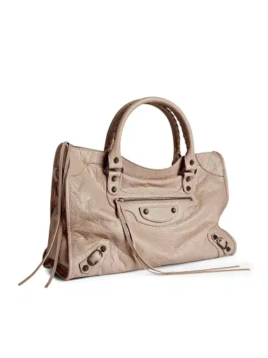 Balenciaga Women's Le City Medium Tote Bag - Sesame | Thumbnail 2 Balenciaga Women's Le City Medium Tote Bag - Sesame | Thumbnail 2