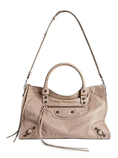 Balenciaga Women's Le City Medium Tote Bag - Sesame | Thumbnail 4 Balenciaga Women's Le City Medium Tote Bag - Sesame | Thumbnail 4