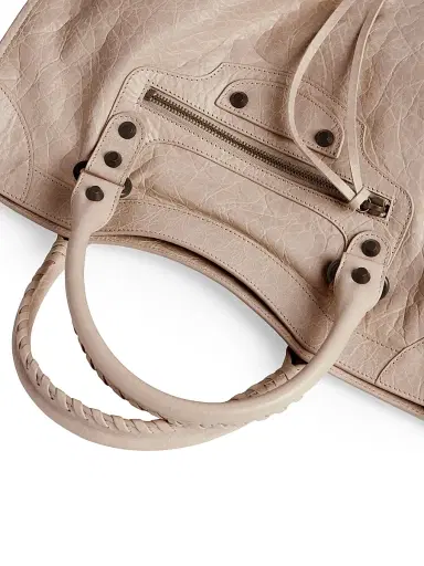 Balenciaga Women's Le City Medium Tote Bag - Sesame | Thumbnail 6 Balenciaga Women's Le City Medium Tote Bag - Sesame | Thumbnail 6