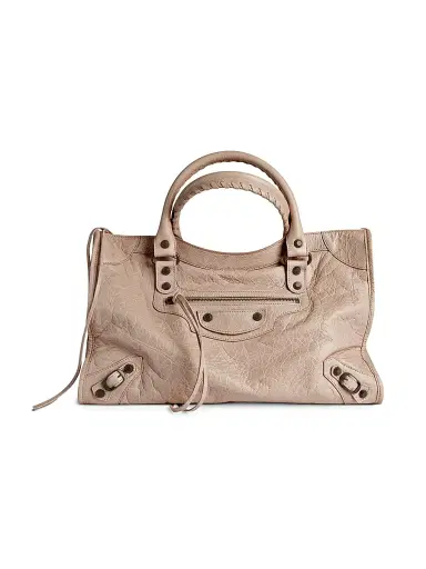Balenciaga Women's Le City Medium Tote Bag - Sesame | Thumbnail 1 Balenciaga Women's Le City Medium Tote Bag - Sesame | Thumbnail 1