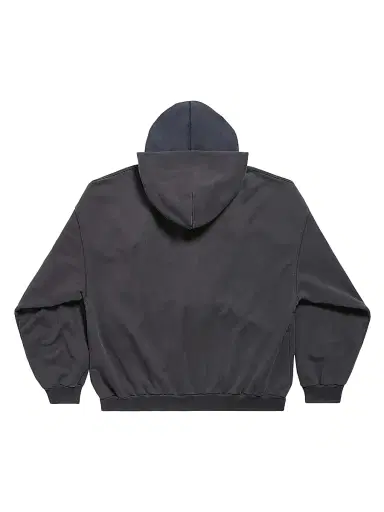 Balenciaga Men's Unity Sports Icon Incognito Oversized Zip-Up Hoodie - Dark Blue | Thumbnail 2 Balenciaga Men's Unity Sports Icon Incognito Oversized Zip-Up Hoodie - Dark Blue | Thumbnail 2
