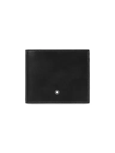 Montblanc Men's Meisterstück Leather Bifold Wallet - Black | Thumbnail 1 Montblanc Men's Meisterstück Leather Bifold Wallet - Black | Thumbnail 1