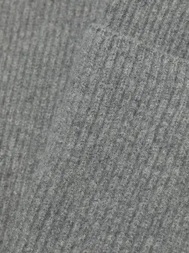 Toteme Women's Wool-Blend Rib-Knit Cardigan Coat - Grey Melange | Thumbnail 7 Toteme Women's Wool-Blend Rib-Knit Cardigan Coat - Grey Melange | Thumbnail 7