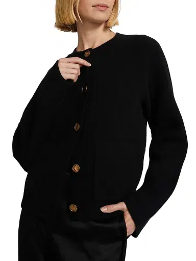 TOTEME Women's Hammered Button Cardigan | Thumbnail 6 TOTEME Women's Hammered Button Cardigan | Thumbnail 6