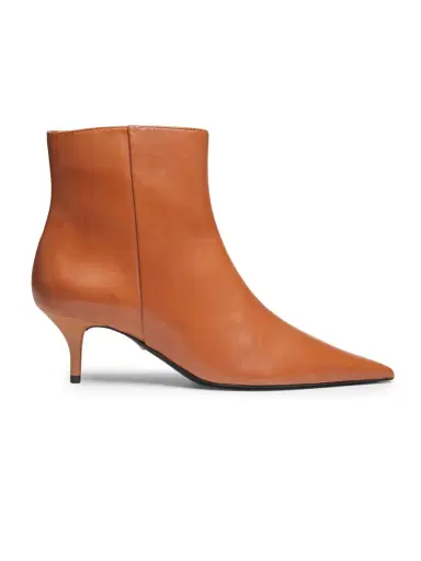 Schutz Women's Mikki Mid Leather Boots - Butter Scotch | Thumbnail 6 Schutz Women's Mikki Mid Leather Boots - Butter Scotch | Thumbnail 6