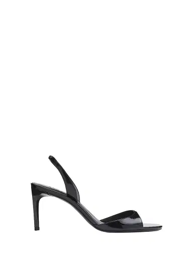 Schutz Women's Scarlett Sling Patent Leather Slingback Sandals - Black | Thumbnail 1 Schutz Women's Scarlett Sling Patent Leather Slingback Sandals - Black | Thumbnail 1