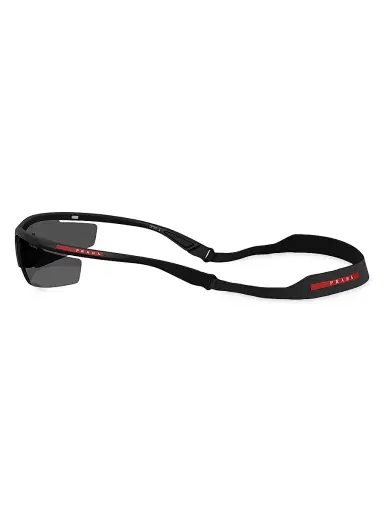 Prada Men's Active 96MM Pillow Sunglasses - Matte Black | Thumbnail 3 Prada Men's Active 96MM Pillow Sunglasses - Matte Black | Thumbnail 3