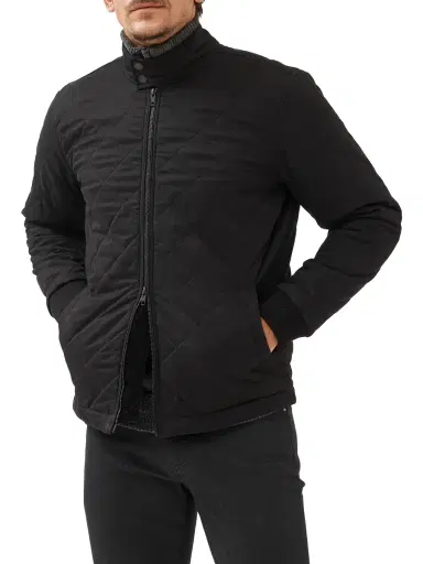 Rodd & Gunn Men's Burnham Harrington Jacket - Eclipse | Thumbnail 2 Rodd & Gunn Men's Burnham Harrington Jacket - Eclipse | Thumbnail 2