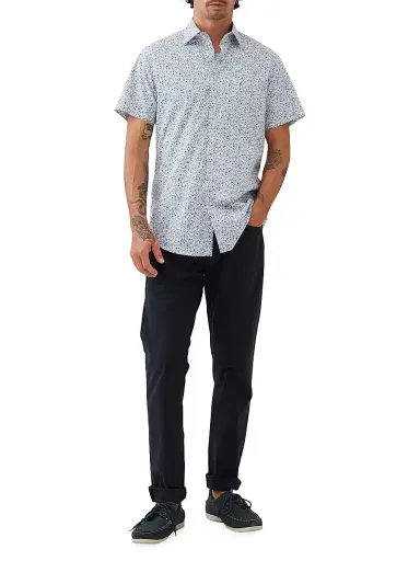 Rodd & Gunn Men's Gale Street Floral Short-Sleeve Shirt - Snow - Size XXL | Thumbnail 2 Rodd & Gunn Men's Gale Street Floral Short-Sleeve Shirt - Snow - Size XXL | Thumbnail 2