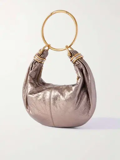 Chloé Bracelet Embellished Metallic Leather Shoulder Bag | Thumbnail 3 Chloé Bracelet Embellished Metallic Leather Shoulder Bag | Thumbnail 3